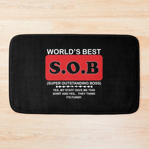 Item preview, World best SOB super Outstanding Boss, Gift For Boss designed and sold by Mouadox ★★★★★.