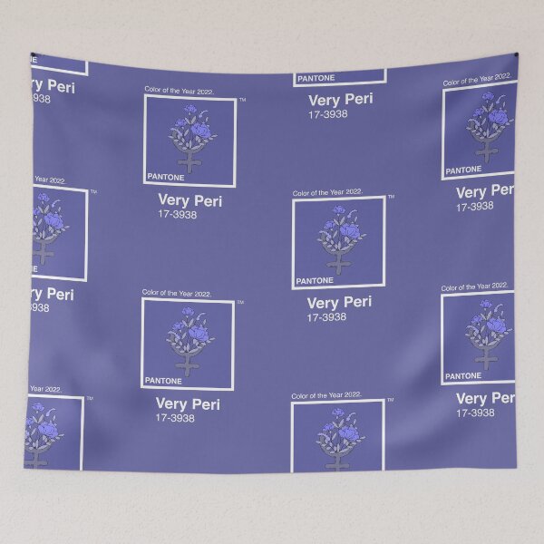 Item preview, Girl Power Very Peri Flower  designed and sold by SparrowLag.