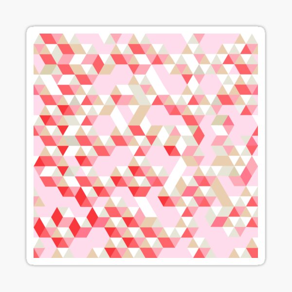 Geometric Illusion 3d Graphic Pattern With Cubes Lozenges