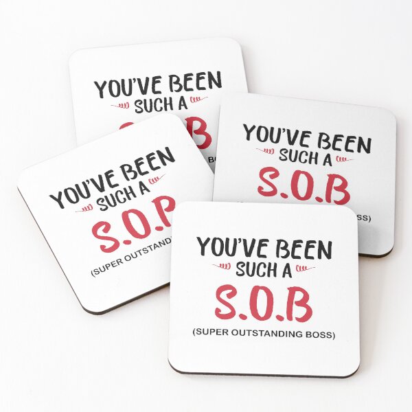 Item preview, World best SOB super Outstanding Boss, Gift For Boss designed and sold by Mouadox ★★★★★.