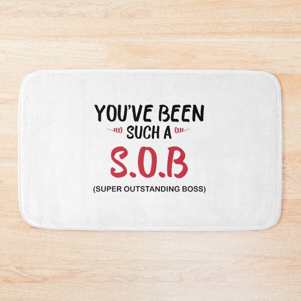 Item preview, World best SOB super Outstanding Boss, Gift For Boss designed and sold by Mouadox ★★★★★.
