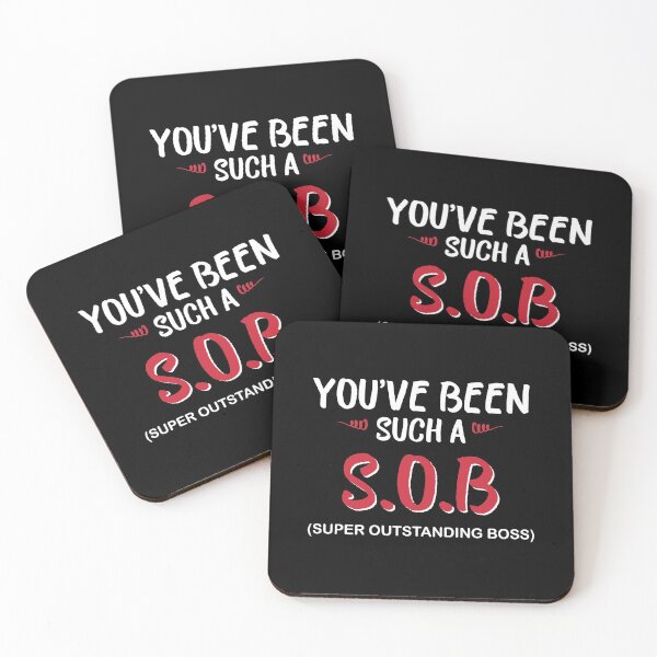 Item preview, World best SOB super Outstanding Boss, Gift For Boss designed and sold by Mouadox ★★★★★.