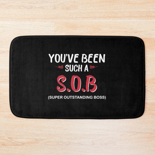 Item preview, World best SOB super Outstanding Boss, Gift For Boss designed and sold by Mouadox ★★★★★.