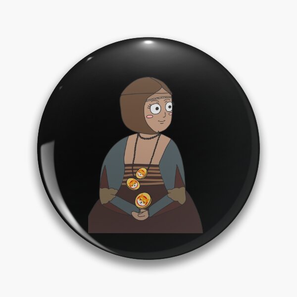 Item preview, Classic Painting - Lady with an Ermin - Meme - Crypto - Shibainucoin designed and sold by Annisa Yuwanda.