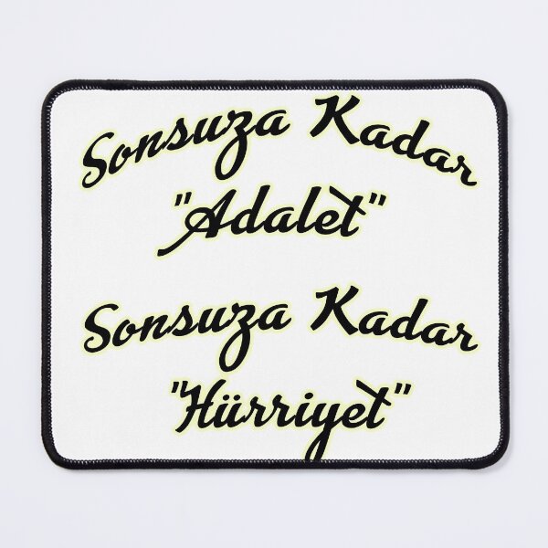 Item preview, SONSUZA KADAR "ADALET"  SONSUZA KADAR "HÜRRIYET" designed and sold by Premium-Cart.