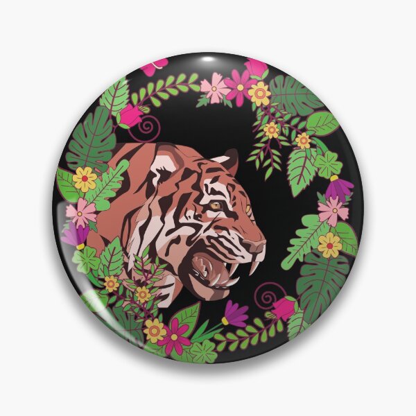 Item preview, Flower Garland Bengal Fierce Tiger  designed and sold by The-Muse.