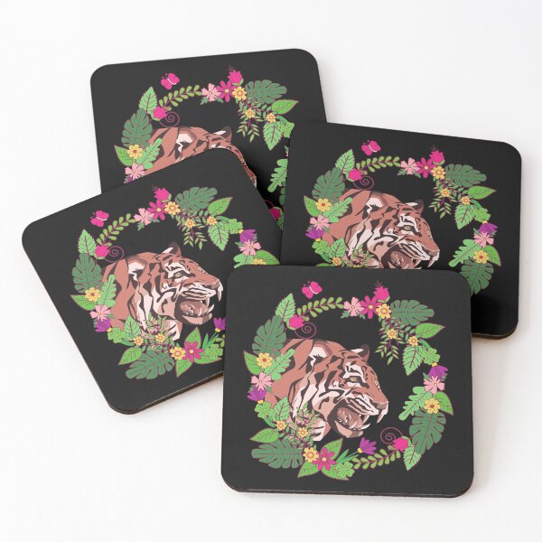 Item preview, Flower Garland Bengal Fierce Tiger  designed and sold by The-Muse.