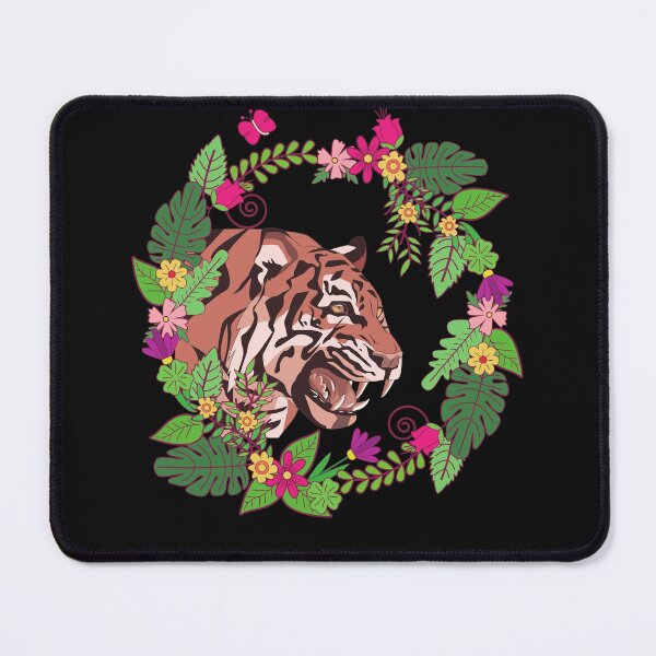 Item preview, Flower Garland Bengal Fierce Tiger designed and sold by The-Muse.