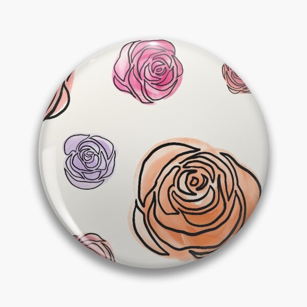 Item preview, Roses pattern easy drawing designed and sold by kitchen-kit.