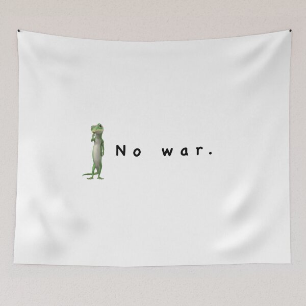 Item preview, No war geico gecko designed and sold by bobaapearls.