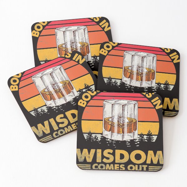 Item preview, Vintage Goes In Wisdom Comes Out Bourbon Drinking Lover designed and sold by BrandyBare.