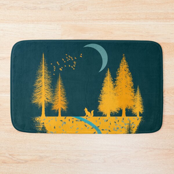Item preview, Fox night in mustard tones designed and sold by cesartorresart.