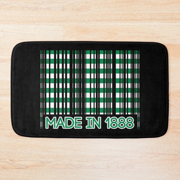 Item preview, MADE IN 1888, Glasgow Celtic Football Club Green and White Barcode Design designed and sold by MacPean.