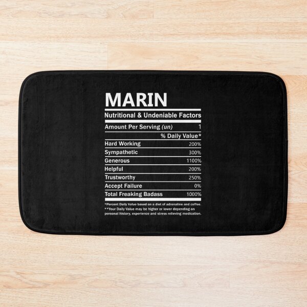 Item preview, Marin Name T Shirt - Marin Nutritional And Undeniable Factors Gift Item Tee designed and sold by frischmanjose.