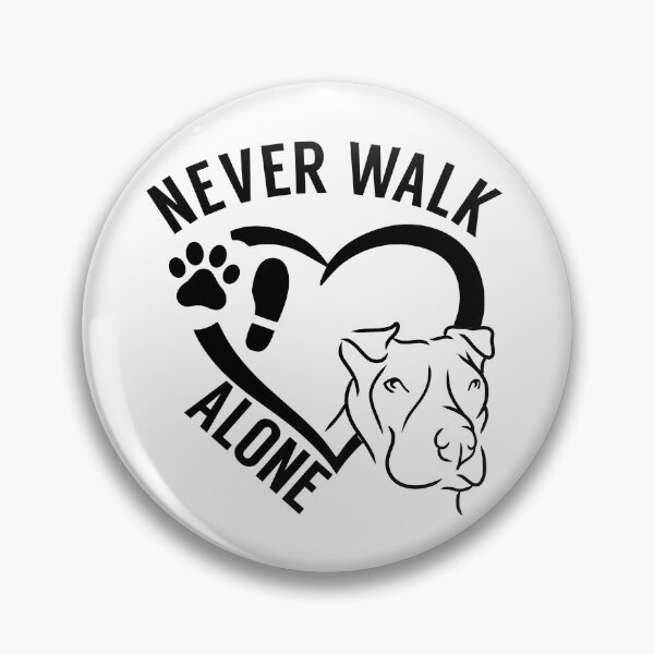 Item preview, Never walk alone American Staffordshire Pitbull dogpaw designed and sold by portrait4you.