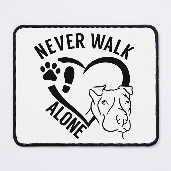 Item preview, Never walk alone American Staffordshire Pitbull dogpaw designed and sold by portrait4you.