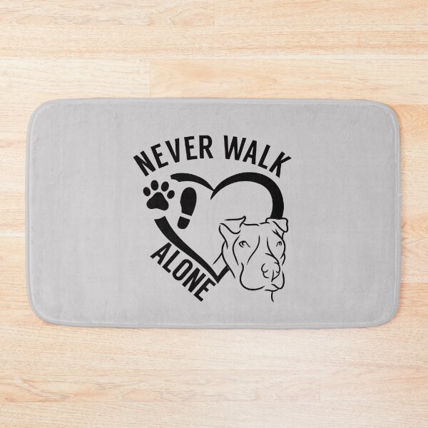 Item preview, Never walk alone American Staffordshire Pitbull dogpaw designed and sold by portrait4you.