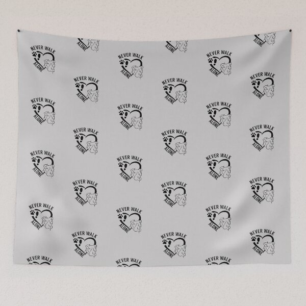 Item preview, Never walk alone American Staffordshire Pitbull dogpaw designed and sold by portrait4you.