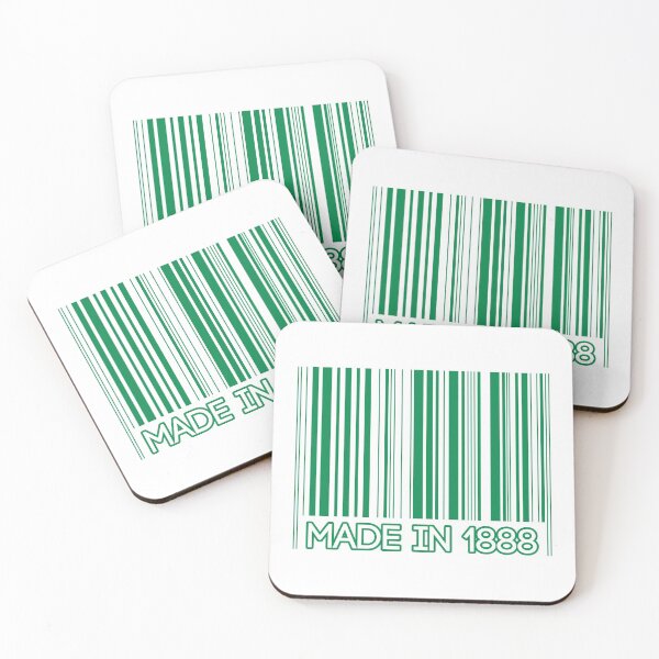 Item preview, MADE IN 1888, Glasgow Celtic Football Club Green Barcode Design designed and sold by MacPean.