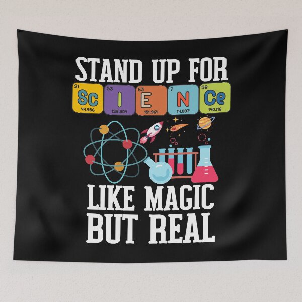 Item preview, Stand Up For Science Like Magic But Real Funny Science Studies Quote for Science March designed and sold by Kaladzishop.