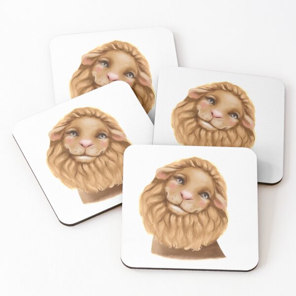 Item preview, lion watercolor portraits designed and sold by Hartics.