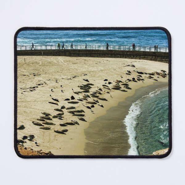 Item preview, The Children’s Pool Beach Seals in La Jolla California designed and sold by Georgia Mizuleva.