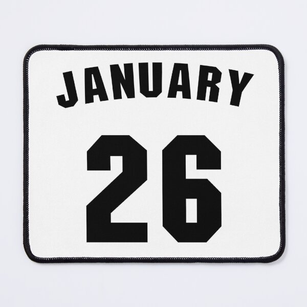 Item preview, Date of birth 26 January birthday gift sport design designed and sold by Panya-Design.