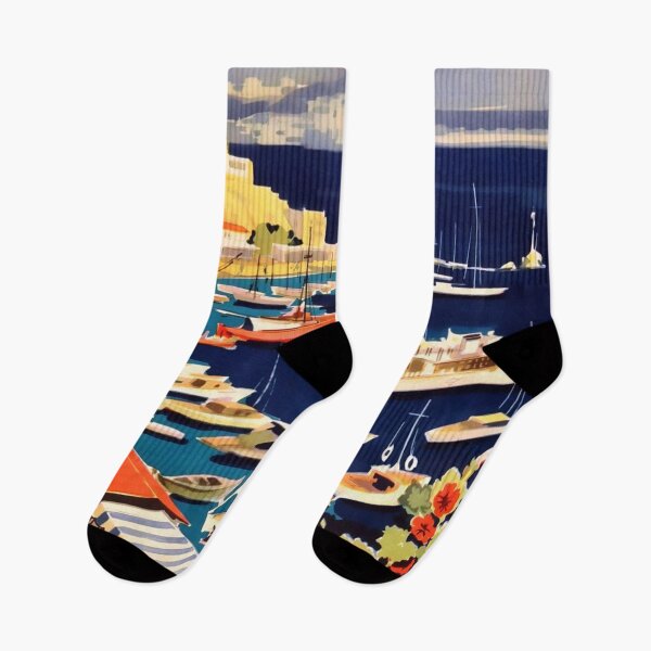 Item preview, Retro Greece Athens Sea Town View Print designed and sold by JoyforU.