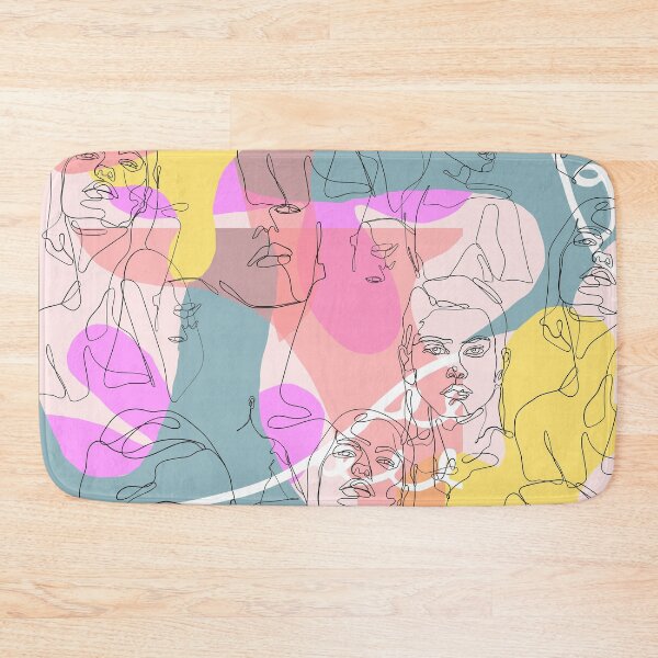 Item preview, Pattern - Face line art pattern design.  designed and sold by Paint84.