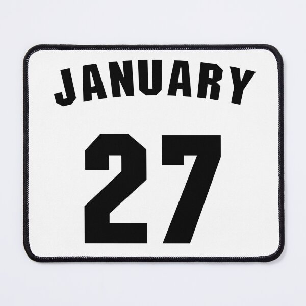 Item preview, Date of birth 27 January birthday gift sport design designed and sold by Panya-Design.