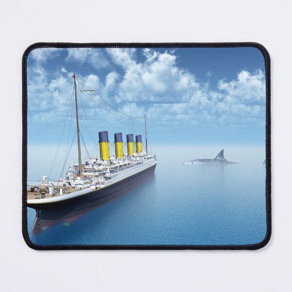Item preview, Ocean liner and prehistoric basking shark megalodon designed and sold by MIRO3D.