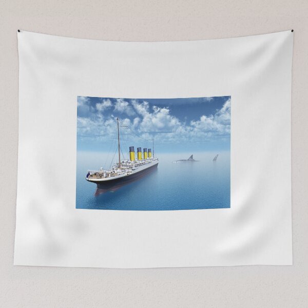 Item preview, Ocean liner and prehistoric basking shark megalodon designed and sold by MIRO3D.