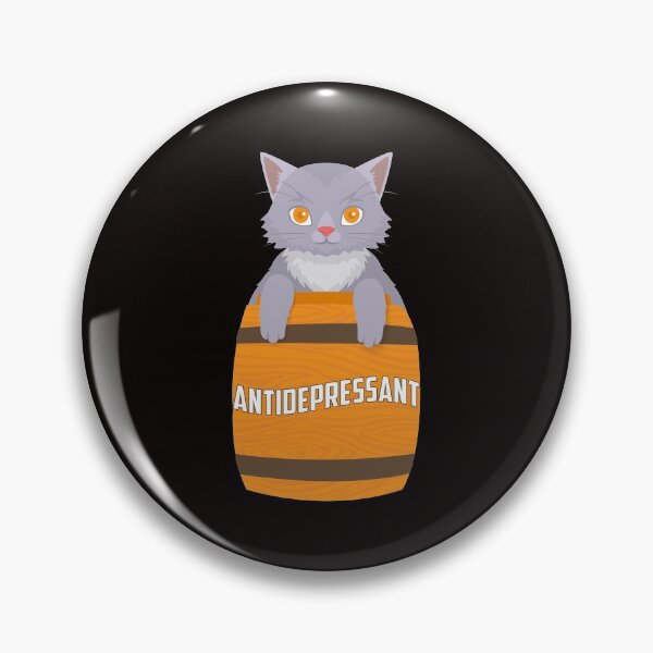 Item preview, Cat Antidepressant Funny designed and sold by verdecuddly.