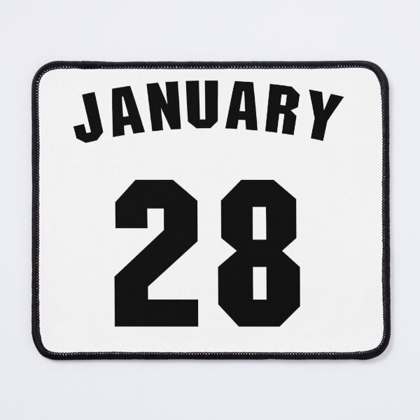 Item preview, Date of birth 28 January birthday gift sport design designed and sold by Panya-Design.