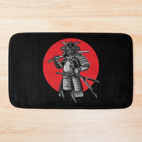 Item preview, japanese samurai warrior with two katana designed and sold by bisly.