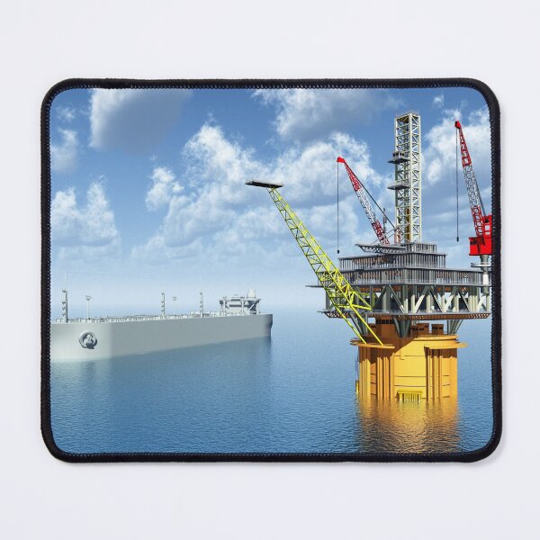 Item preview, Oil drilling platform in the sea and oil tankers designed and sold by MIRO3D.