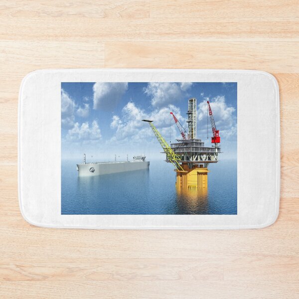 Item preview, Oil drilling platform in the sea and oil tankers designed and sold by MIRO3D.