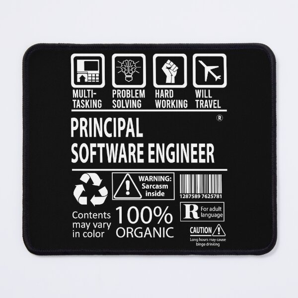 Item preview, Principal Software Engineer T Shirt - MultiTasking Certified Job Gift Item Tee designed and sold by andahanson.