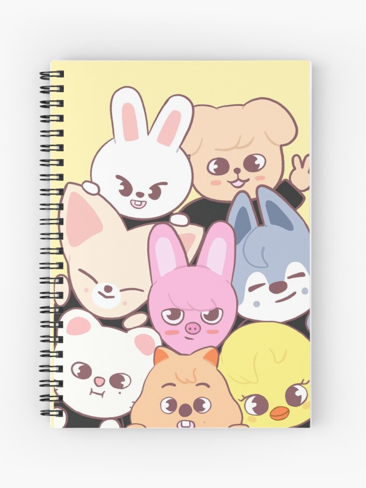 Stray kids - skzoo Spiral Notebook by MomosDrawing