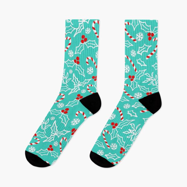 Item preview, Candy canes and holly berries Christmas themed pattern designed and sold by mrhighsky.