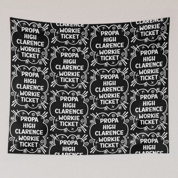 Artikelvorschau, PROPA HIGH CLARENCE WORKIE TICKET ein freches Design für Leute aus High Clarence im Nordosten Englands entworfen und verkauft von robimerch.
