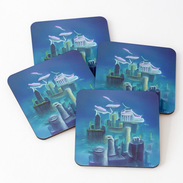 Item preview, Abstract Underwater City Illustration designed and sold by Arkneer.