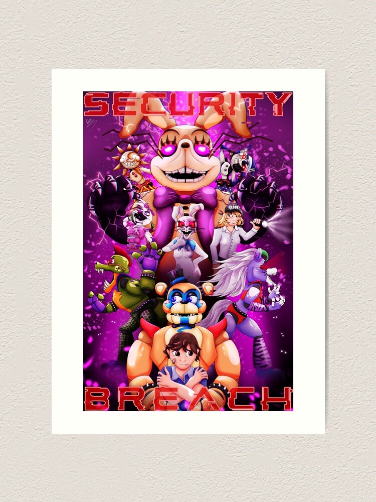 Glamrock Freddy (Security Breach) Fnaf Poster/ Art Print