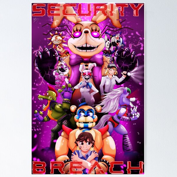 Model GT - Fnaf x Mega Man Glitchtrap Poster for Sale by Thynee's