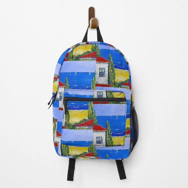 Item preview, House with cypress trees. Catalonia designed and sold by Natalia_Shchip.