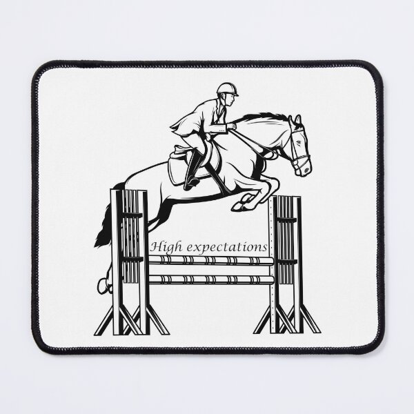 Item preview, High expectations, showjumper, horse showjumping designed and sold by PonyAddiction.