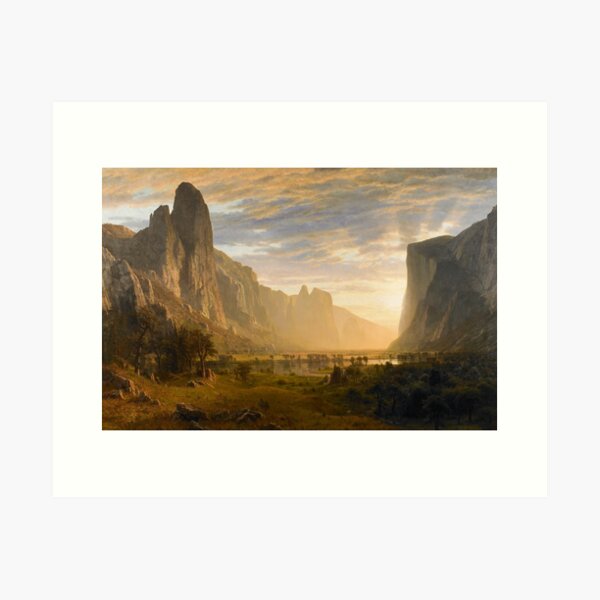 Item preview, Looking Down Yosemite Valley, California - Albert Bierstadt  designed and sold by TheSoulOfArt.