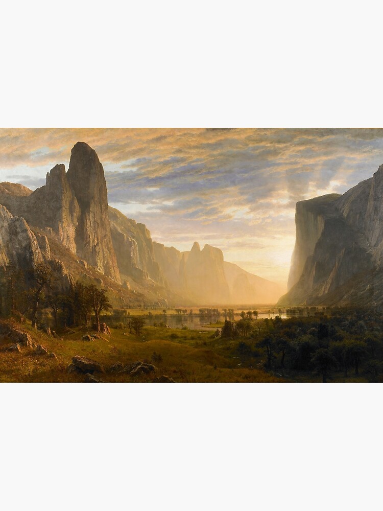 Looking Down Yosemite Valley, California - Albert Bierstadt  by TheSoulOfArt