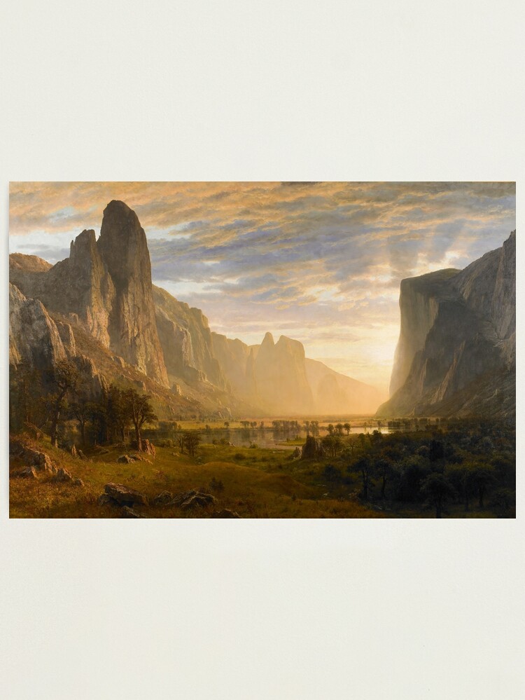 Alternate view of Looking Down Yosemite Valley, California - Albert Bierstadt Photographic Print