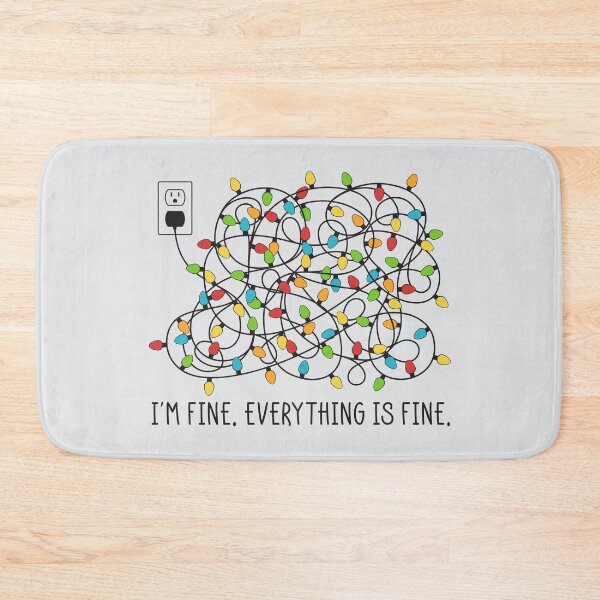 Item preview, I'm Fine Funny Twisted Christmas Lights designed and sold by Wishinglob.